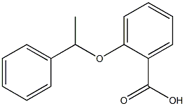 2-(1-phenylethoxy)benzoic acid Struktur