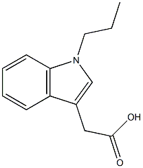 2-(1-propyl-1H-indol-3-yl)acetic acid Struktur