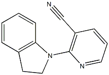 2-(2,3-dihydro-1H-indol-1-yl)nicotinonitrile Struktur