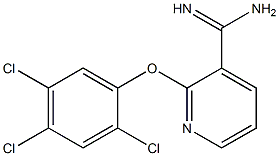 2-(2,4,5-trichlorophenoxy)pyridine-3-carboximidamide Struktur