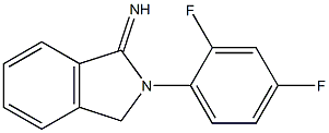 2-(2,4-difluorophenyl)-2,3-dihydro-1H-isoindol-1-imine Struktur