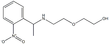 2-(2-{[1-(2-nitrophenyl)ethyl]amino}ethoxy)ethan-1-ol Struktur