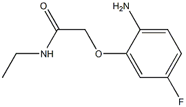 2-(2-amino-5-fluorophenoxy)-N-ethylacetamide Struktur