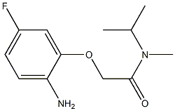 2-(2-amino-5-fluorophenoxy)-N-methyl-N-(propan-2-yl)acetamide Struktur