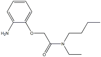 2-(2-aminophenoxy)-N-butyl-N-ethylacetamide Struktur