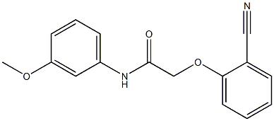 2-(2-cyanophenoxy)-N-(3-methoxyphenyl)acetamide Struktur