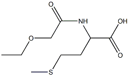 2-(2-ethoxyacetamido)-4-(methylsulfanyl)butanoic acid Struktur