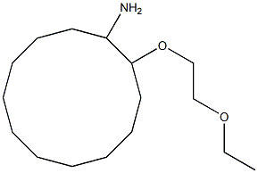 2-(2-ethoxyethoxy)cyclododecan-1-amine Struktur