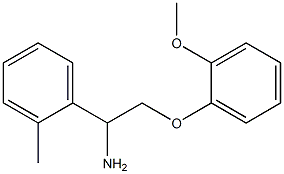 2-(2-methoxyphenoxy)-1-(2-methylphenyl)ethanamine Struktur