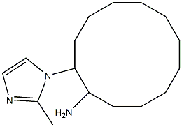 2-(2-methyl-1H-imidazol-1-yl)cyclododecan-1-amine Struktur