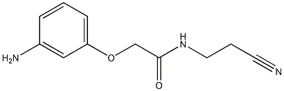 2-(3-aminophenoxy)-N-(2-cyanoethyl)acetamide Struktur