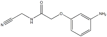 2-(3-aminophenoxy)-N-(cyanomethyl)acetamide Struktur