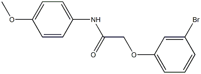 2-(3-bromophenoxy)-N-(4-methoxyphenyl)acetamide Struktur