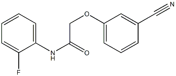 2-(3-cyanophenoxy)-N-(2-fluorophenyl)acetamide Struktur