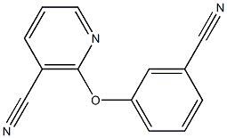 2-(3-cyanophenoxy)nicotinonitrile Struktur