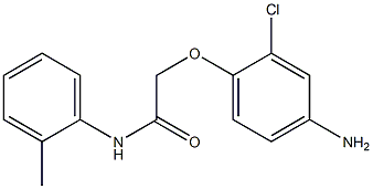 2-(4-amino-2-chlorophenoxy)-N-(2-methylphenyl)acetamide Struktur