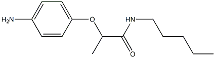 2-(4-aminophenoxy)-N-pentylpropanamide Struktur