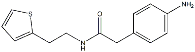 2-(4-aminophenyl)-N-(2-thien-2-ylethyl)acetamide Struktur