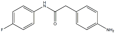 2-(4-aminophenyl)-N-(4-fluorophenyl)acetamide Struktur