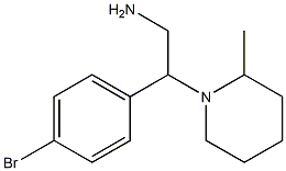 2-(4-bromophenyl)-2-(2-methylpiperidin-1-yl)ethanamine Struktur