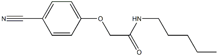 2-(4-cyanophenoxy)-N-pentylacetamide Struktur