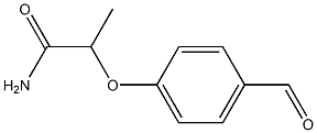 2-(4-formylphenoxy)propanamide Struktur