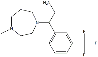 2-(4-methyl-1,4-diazepan-1-yl)-2-[3-(trifluoromethyl)phenyl]ethan-1-amine Struktur