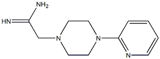 2-(4-pyridin-2-ylpiperazin-1-yl)ethanimidamide Struktur