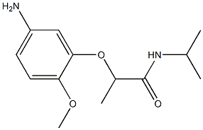 2-(5-amino-2-methoxyphenoxy)-N-(propan-2-yl)propanamide Struktur