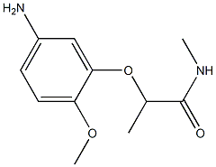 2-(5-amino-2-methoxyphenoxy)-N-methylpropanamide Struktur