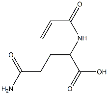 2-(acryloylamino)-5-amino-5-oxopentanoic acid Struktur