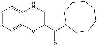 2-(azocan-1-ylcarbonyl)-3,4-dihydro-2H-1,4-benzoxazine Struktur