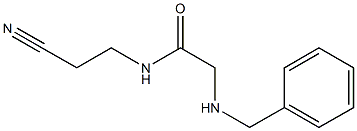 2-(benzylamino)-N-(2-cyanoethyl)acetamide Struktur