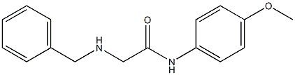 2-(benzylamino)-N-(4-methoxyphenyl)acetamide Struktur