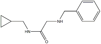 2-(benzylamino)-N-(cyclopropylmethyl)acetamide Struktur