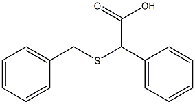 2-(benzylsulfanyl)-2-phenylacetic acid Struktur