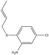 2-(but-2-en-1-ylsulfanyl)-5-chloroaniline Struktur