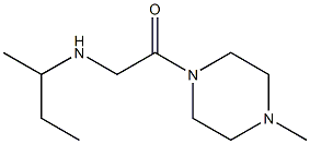 2-(butan-2-ylamino)-1-(4-methylpiperazin-1-yl)ethan-1-one Struktur