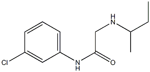 2-(butan-2-ylamino)-N-(3-chlorophenyl)acetamide Struktur