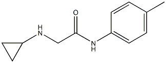 2-(cyclopropylamino)-N-(4-methylphenyl)acetamide Struktur