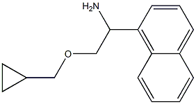 2-(cyclopropylmethoxy)-1-(naphthalen-1-yl)ethan-1-amine Struktur