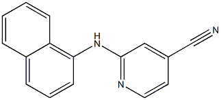 2-(naphthalen-1-ylamino)pyridine-4-carbonitrile Struktur