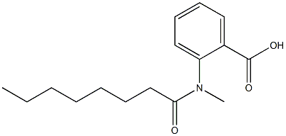 2-(N-methyloctanamido)benzoic acid Struktur