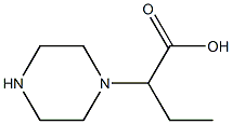 2-(piperazin-1-yl)butanoic acid Struktur