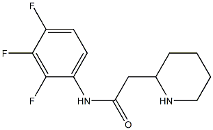 2-(piperidin-2-yl)-N-(2,3,4-trifluorophenyl)acetamide Struktur