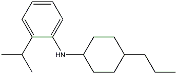 2-(propan-2-yl)-N-(4-propylcyclohexyl)aniline Struktur