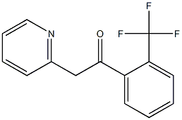 2-(pyridin-2-yl)-1-[2-(trifluoromethyl)phenyl]ethan-1-one Struktur