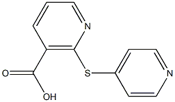 2-(pyridin-4-ylthio)nicotinic acid Struktur