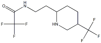 2,2,2-trifluoro-N-{2-[5-(trifluoromethyl)piperidin-2-yl]ethyl}acetamide Struktur