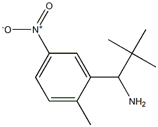 2,2-dimethyl-1-(2-methyl-5-nitrophenyl)propan-1-amine Struktur